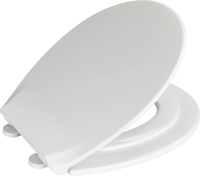 WENKO WC-Sitz »Syros Family«, Thermoplast, oval, mit Softclose-Funktion - weiss