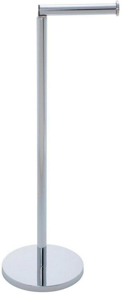 WENKO Stand-Toilettenpapierhalter »2 in 1 «, rostfreier_Edelstahl, edelstahlfarben - silberfarben