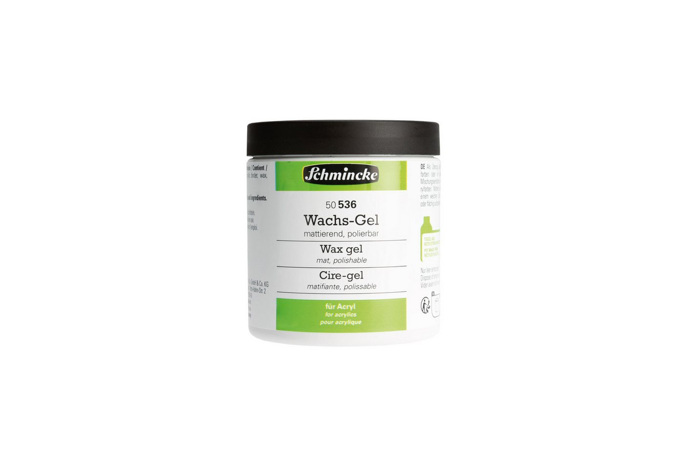 Schmincke Acrylfarbe Wachs-Gel mattierend, polierbar 250ml 50 536 057