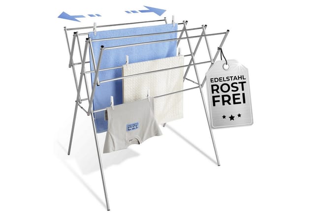 Maximex Wäschetrockner, BxHxL: 54 x 96,5 x 65,5 cm, rostfreier Edelstahl