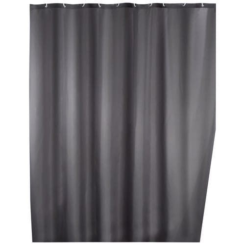 WENKO Duschvorhang »Anti-Schimmel«, BxH: 180 x 200 cm, Uni, grau