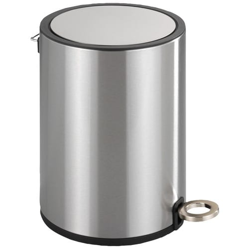 WENKO Kosmetikeimer, Trittmechanismus, 3 l, glänzend - schwarz