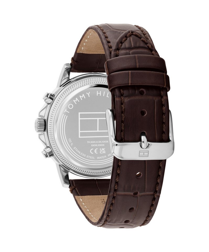 Tommy Hilfiger Multifunktionsuhr Stewart 1710746, Quarzuhr, Armbanduhr, Herrenuhr, Lederarmband, analog Bild 3