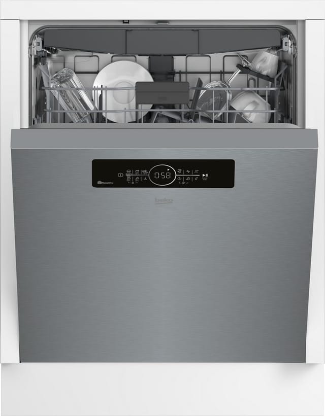BEKO Unterbaugeschirrspüler BDUN16R46XW, 9,5 l, 15 Maßgedecke, Quick&Shine – schnelle Reinigung mit optimaler Trocknung