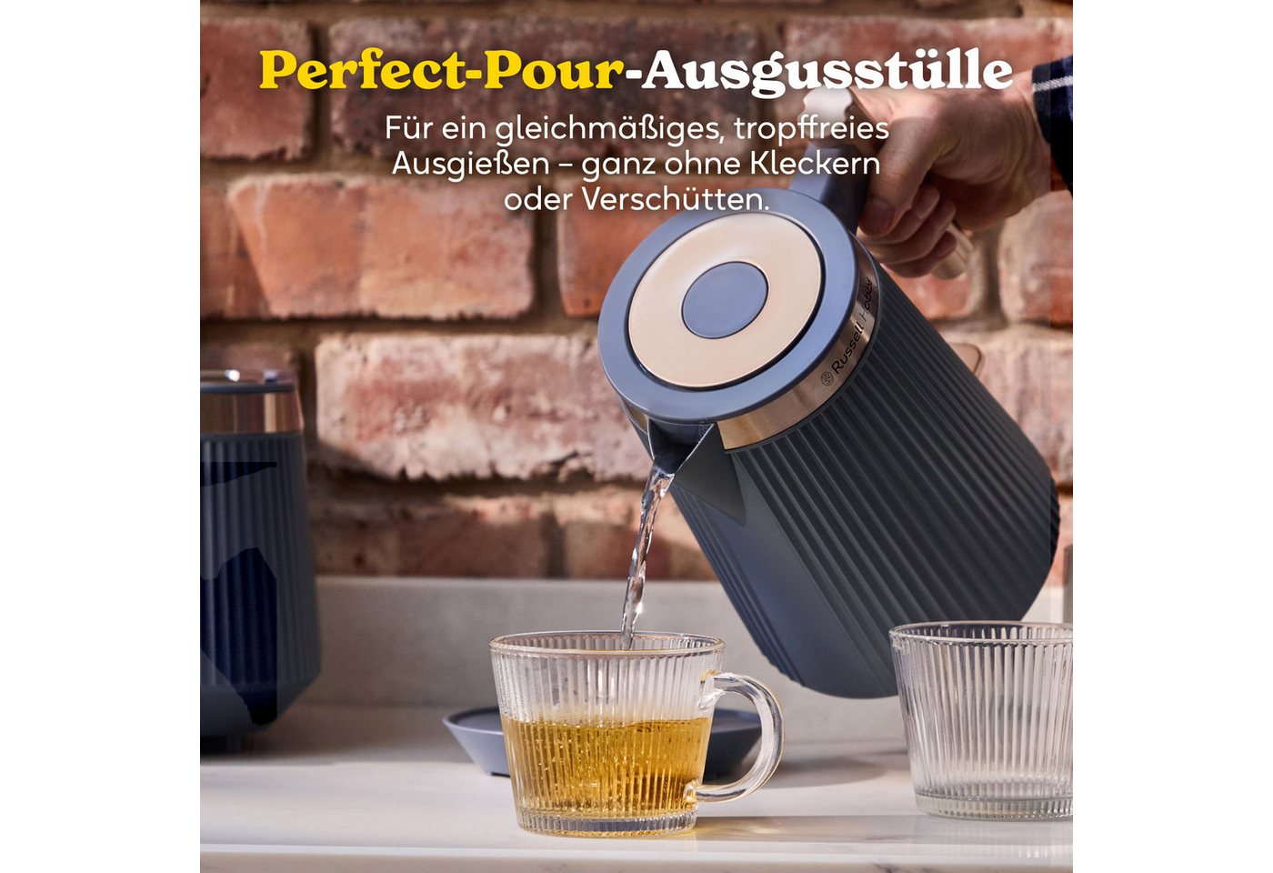RUSSELL HOBBS Wasserkocher Brontë 26752-70, Soft Navy, 2400 W, 1,7l Bild 3