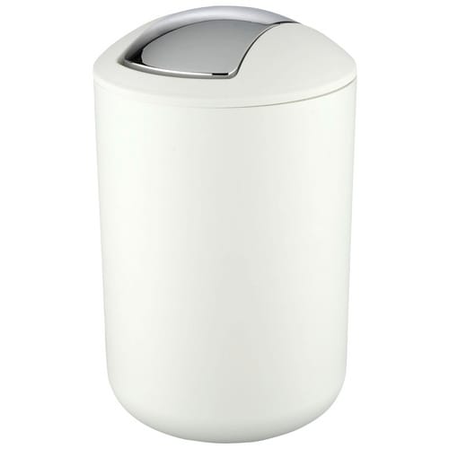 WENKO Mülleimer »Brasil«, Höhe: 31 cm, weiß - weiss