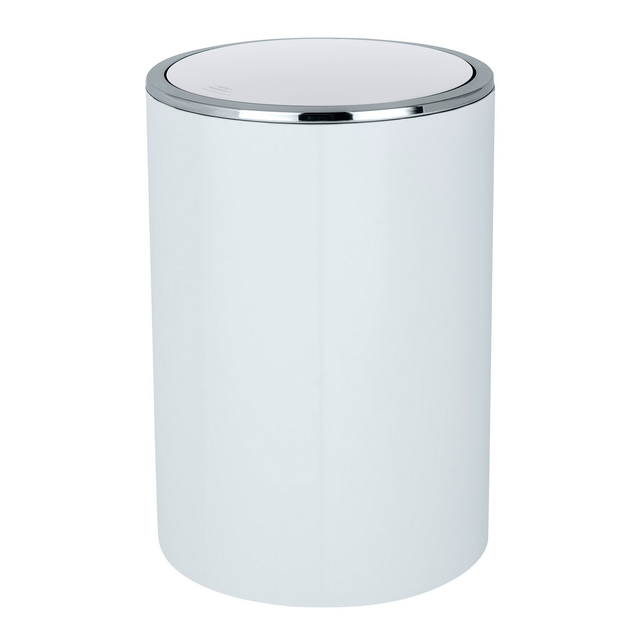 WENKO Schwingdeckeleimer »Inca «, 5 l, weiß