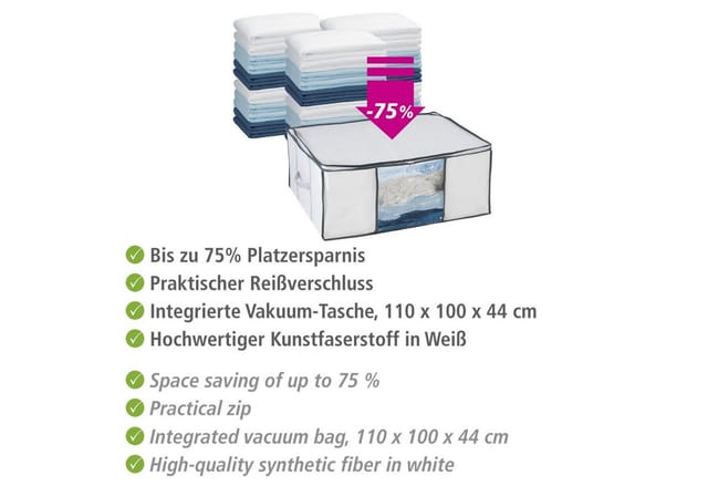WENKO Vakuum Soft Box L, Vakuum - weiss