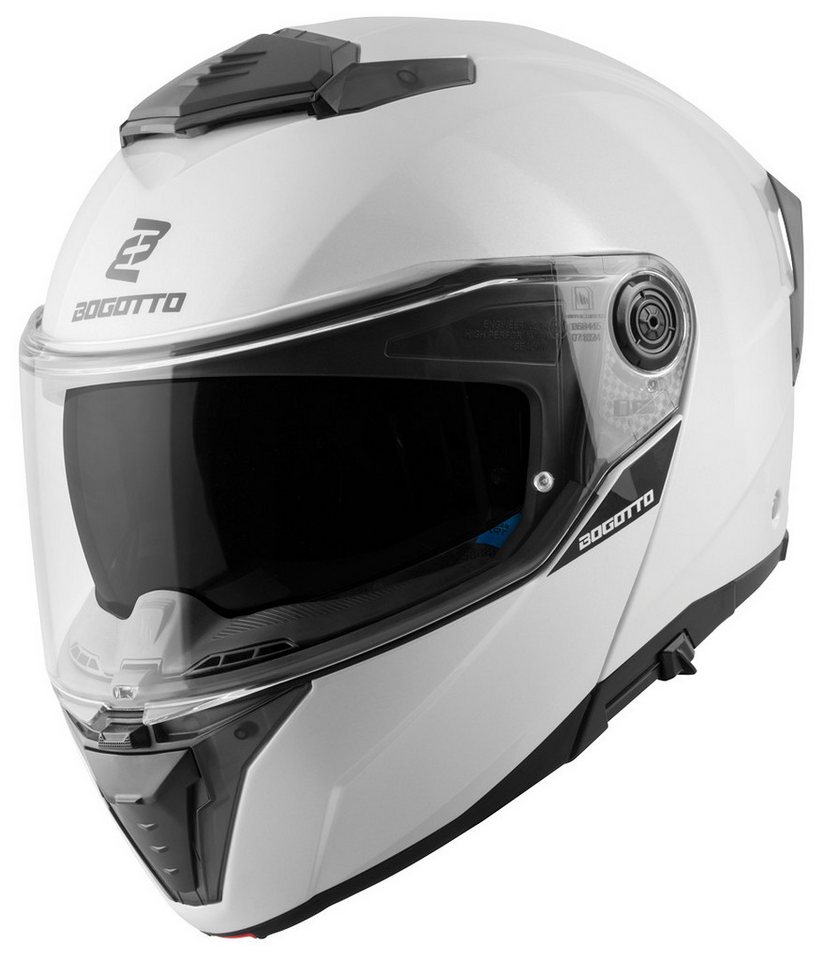 Bogotto Motorradhelm FF404 Klapphelm, Vorbereitet Für Kommunikationssystem,vorbereitet Pinlockscheibe,h Bild 3