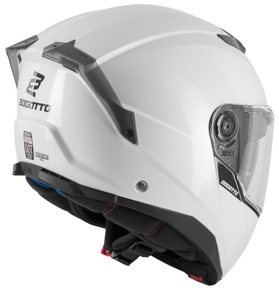 Bogotto Motorradhelm FF404 Klapphelm, Vorbereitet Für Kommunikationssystem,vorbereitet Pinlockscheibe,h Bild 4
