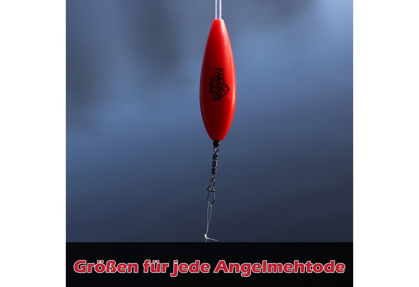 Paradox Fishing Schnurstopper Gummiperlen Set 3mm-8mm 200 Stück, (200-St), Knotenschutz, langlebig, 200 Perlen Bild 3