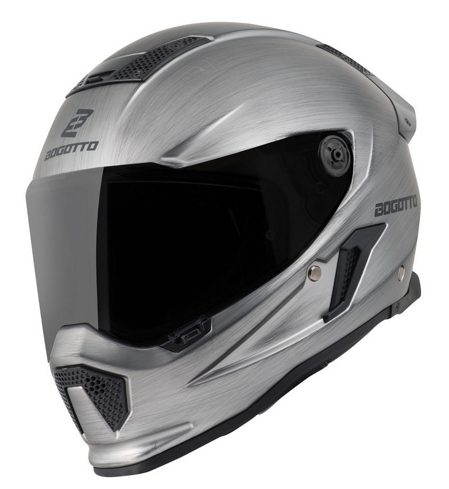 Bogotto Motorradhelm Rapto Helm, Vorbereitet Für Kommunikationssystem,geeignet Brillenträger,vorbe