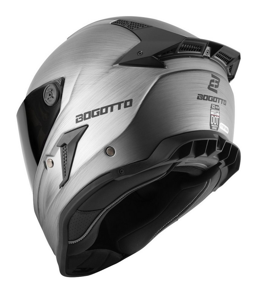 Bogotto Motorradhelm Rapto Helm, Vorbereitet Für Kommunikationssystem,geeignet Brillenträger,vorbe Bild 2
