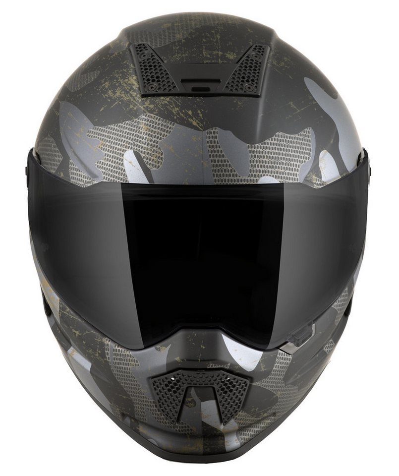 Bogotto Motorradhelm Rapto Camo Helm, Vorbereitet Für Kommunikationssystem,geeignet Brillenträger,vorbe