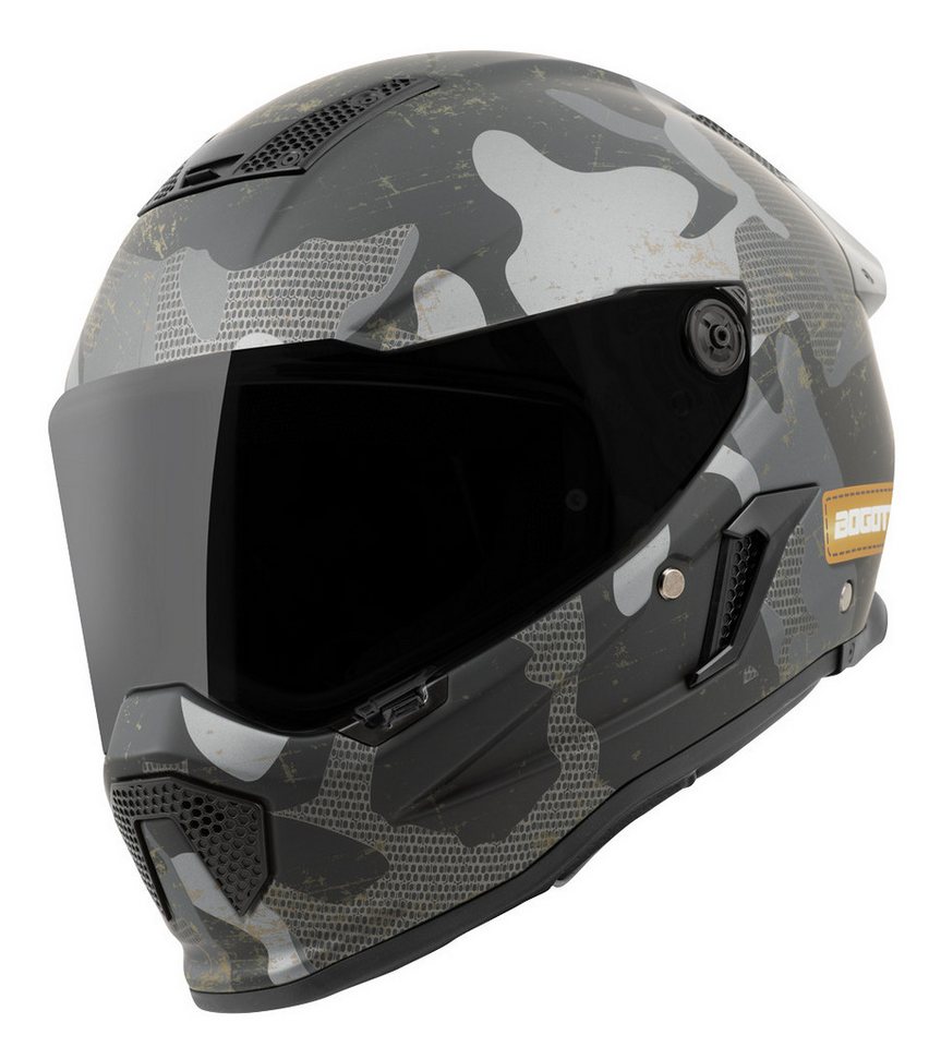 Bogotto Motorradhelm Rapto Camo Helm, Vorbereitet Für Kommunikationssystem,geeignet Brillenträger,vorbe Bild 3