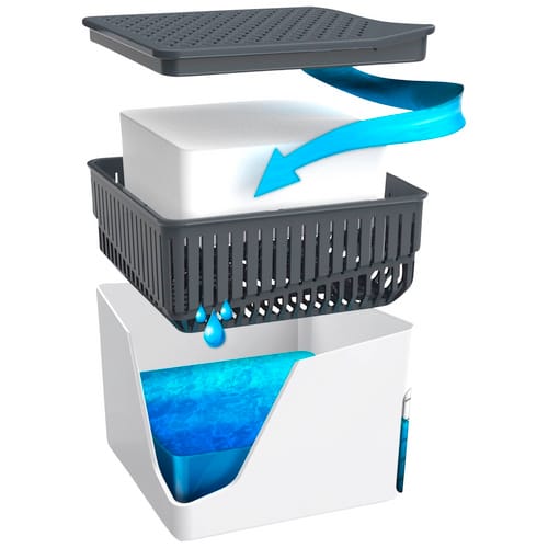 WENKO Raumentfeuchter »Cube «, BxH: 12 x 12 cm, 3er-Set - weiss