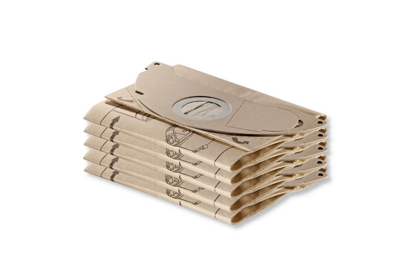 KÄRCHER Staubsaugerbeutel passend für Kärcher KNT 2 Premium (Hofer), 5er-Pack Staubbeutel, passend für Kärcher, 5 St., Original Kärcher Staubsaugerbeutel