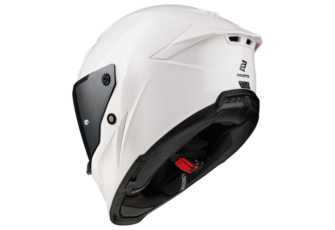 Bogotto Motorradhelm Blade Helm, Vorbereitet Für Kommunikationssystem,notfallsystem-polsterung (eq