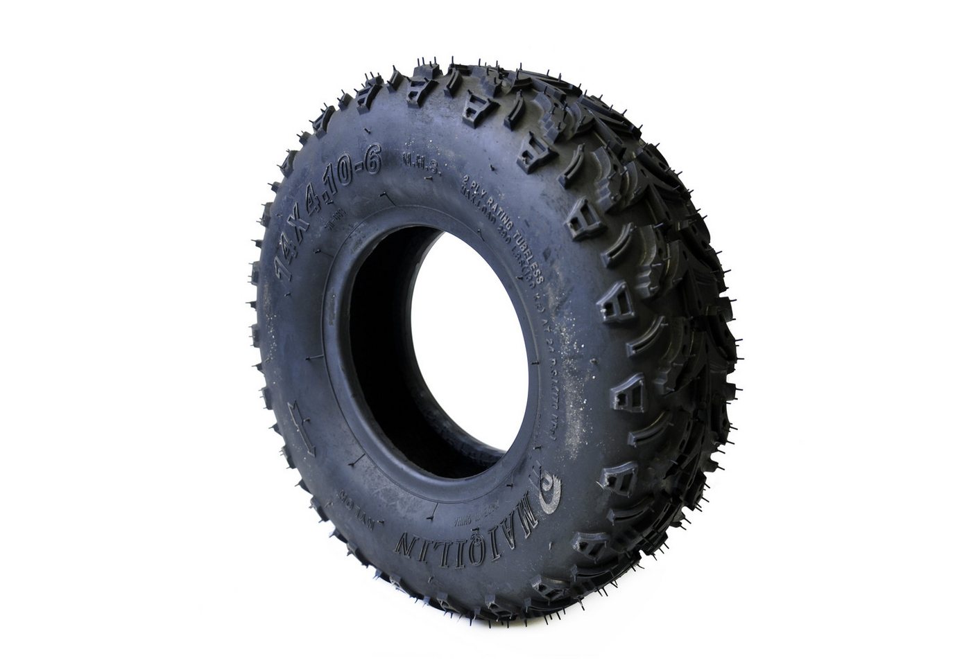FunSport-Factory Kinderfahrzeug-Räder Kinderquadreifen Quadreifen Reifen 2er Set 14x4.10-6, Stollenprofil, hoher Grip, für Kinderquads, robust & langlebig