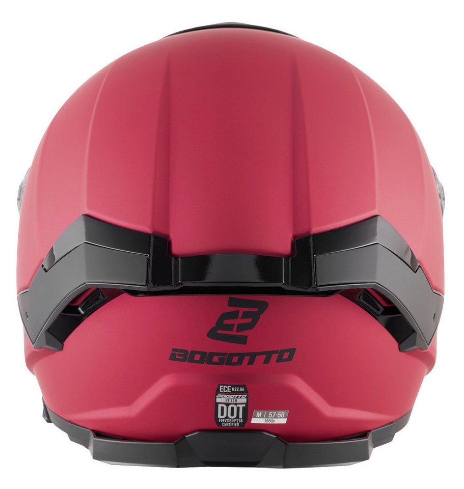 Bogotto Motorradhelm FF118 Helm, Vorbereitet Für Kommunikationssystem,vorbereitet Pinlockscheibe,h Bild 2