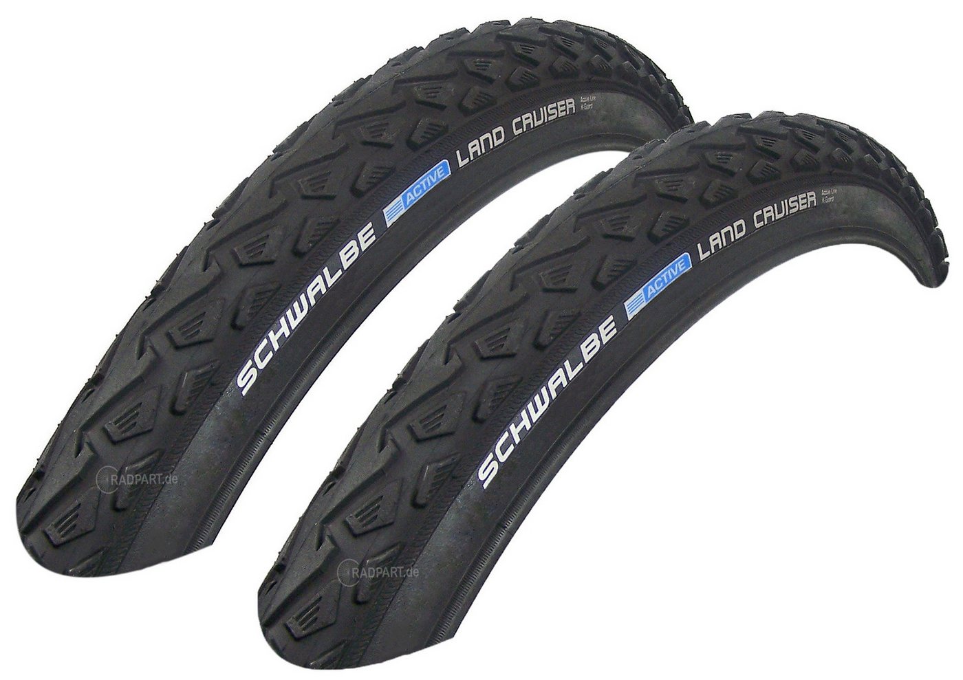 Schwalbe Fahrradreifen 2x Schwalbe Land Cruiser 47-622 Drahtreifen K-Guard 28x1.75, (2-tlg), Drahtreifen