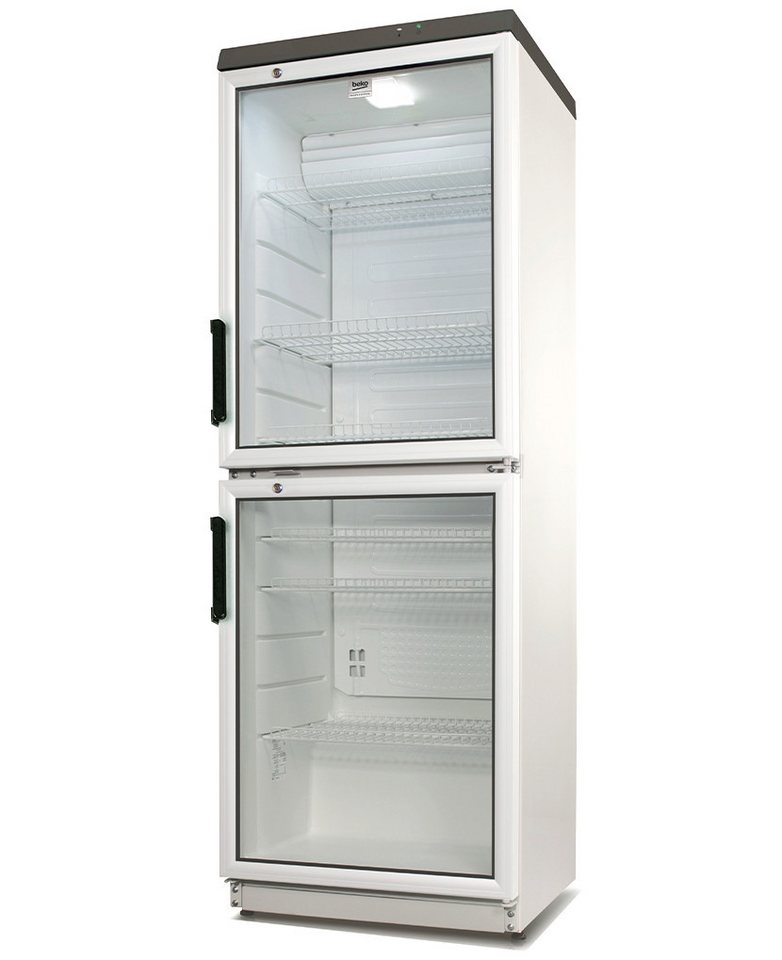 BEKO Vollraumkühlschrank ADN 230/2 BP, 173 cm hoch, 60 cm breit, Verschliessbare Glastür, Automatische Abtauung, Innenbeleuchtung