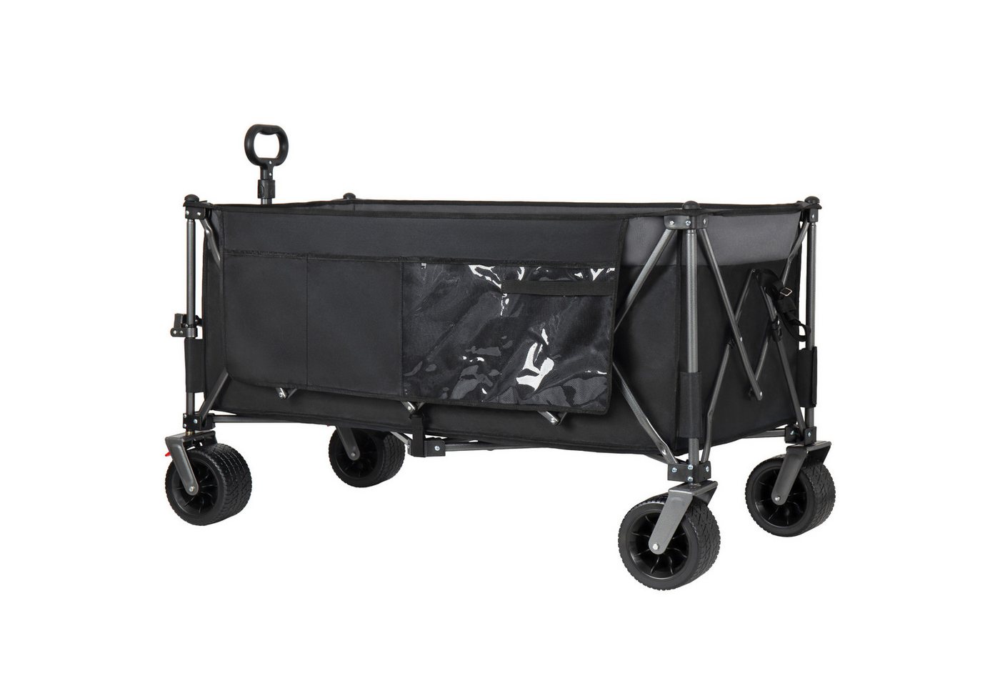 i@home Bollerwagen XXXL Bollerwagen Faltbar (Packung Set), mit Extra Breite 17x10 cm All-Terrain-R äder Handwagen Bild 3