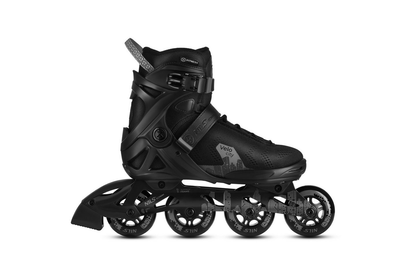 NILS EXTREME Inlineskates Inliner Rollschuhe Speedskates, (Spar-Set, 2-St., 41), Alu-Schiene, ABEC 7, Bremse, belüfteter Schuh Bild 2