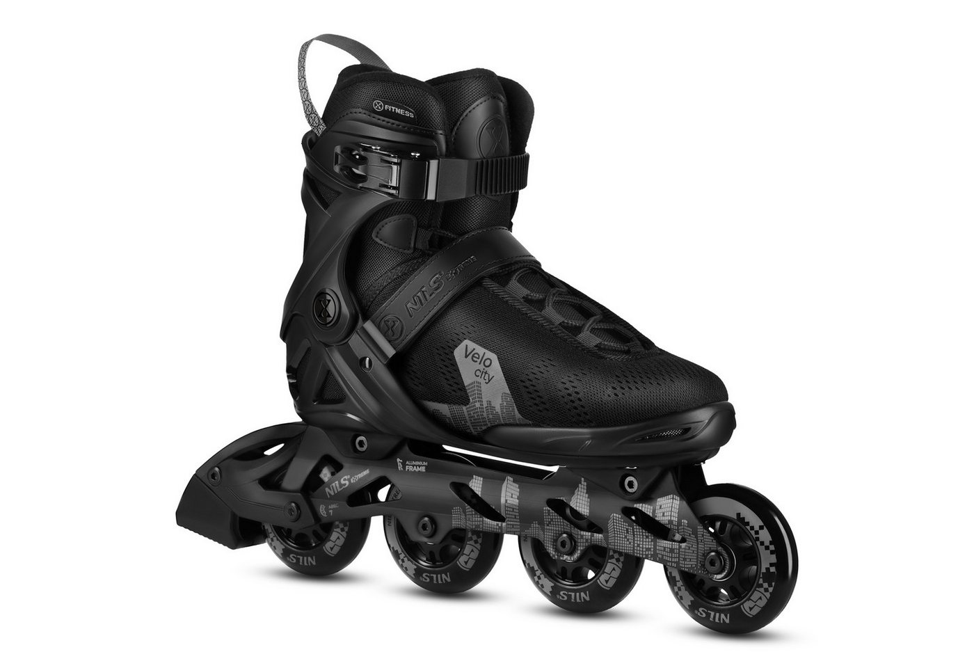 NILS EXTREME Inlineskates Inliner Rollschuhe Speedskates, (Spar-Set, 2-St., 41), Alu-Schiene, ABEC 7, Bremse, belüfteter Schuh Bild 5