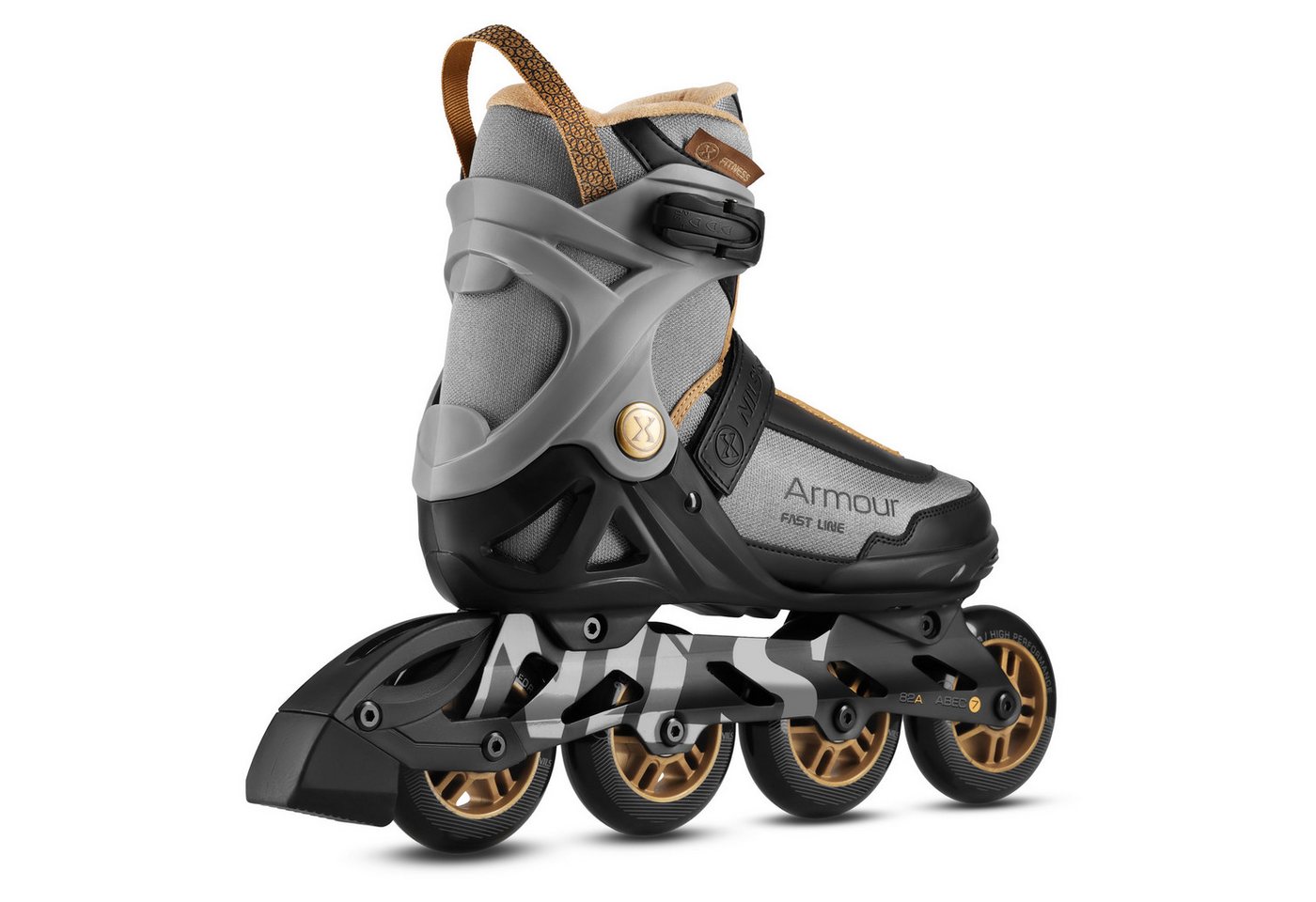NILS EXTREME Inlineskates Inliner Rollschuhe Speedskates, (Spar-Set, 2-St., 40), 3-fach-Verschluss, belüftet, ABEC 7, mit Bremse Bild 3