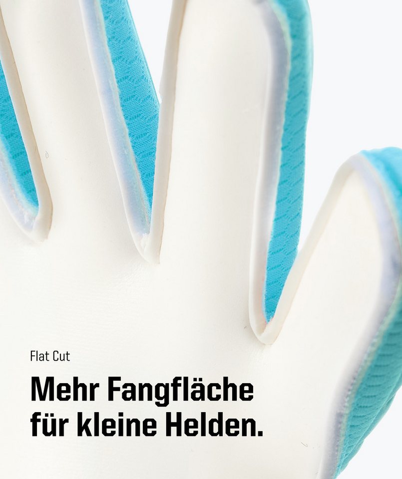 T1TAN Torwarthandschuhe Kinder Rebel Sky Blue mit Fingerschutz