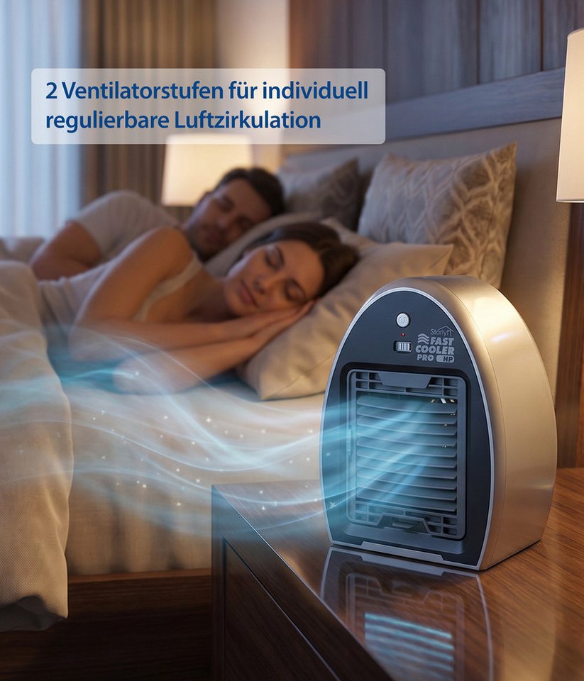 Genius Tischventilator Fast Cooler Pro HP Set 2-tlg., Luftkühler mit Wasserkühlung, angenehme, kühlende Luftströmung Bild 2