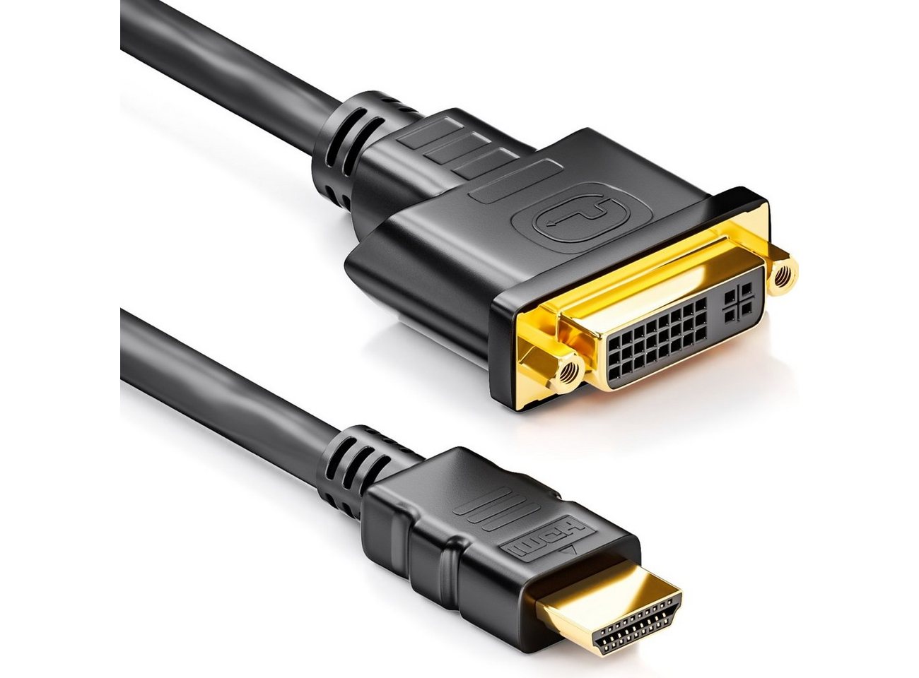 deleyCON deleyCON HDMI zu DVI Adapter - Stecker auf Buchse - FullHD - TV / Video-Kabel Bild 4
