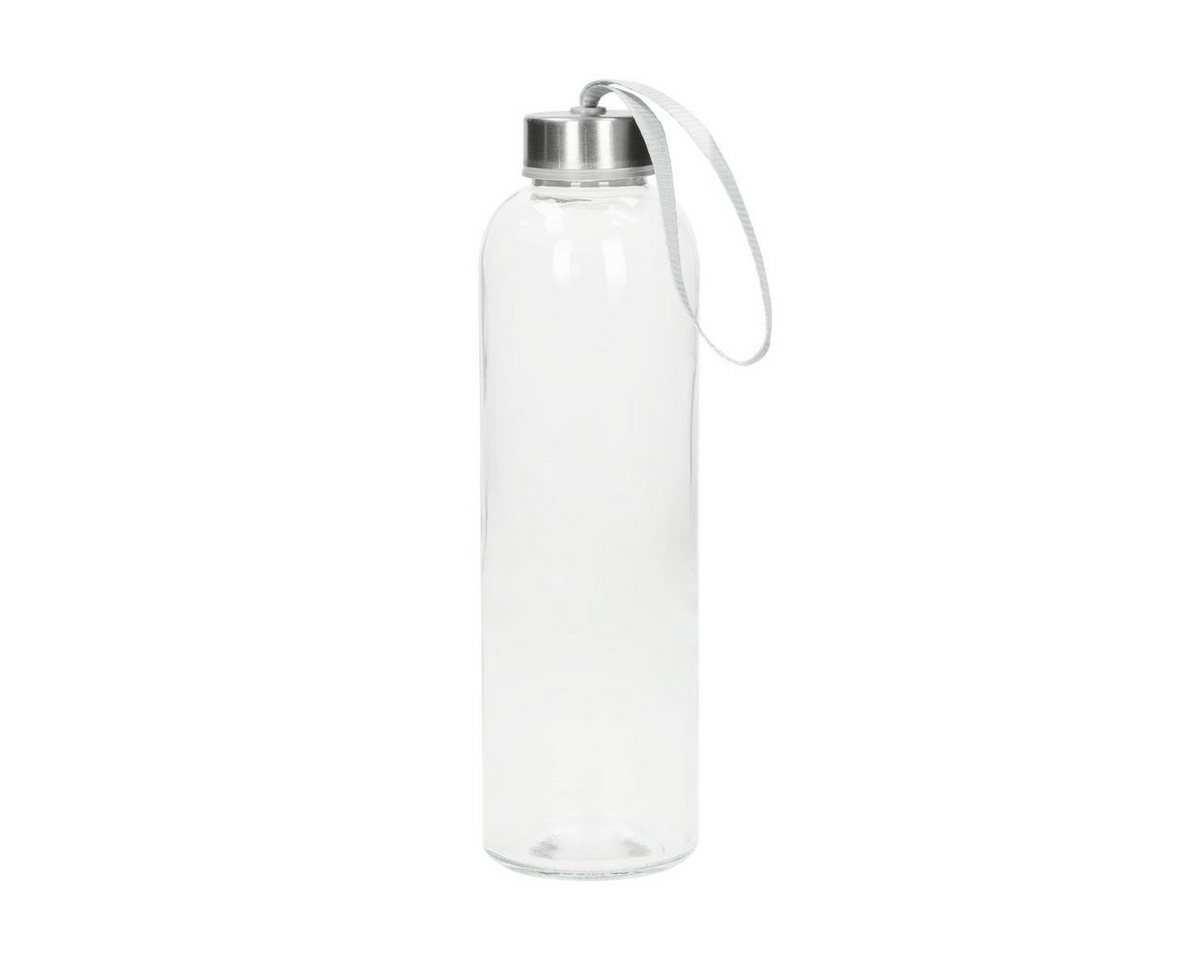 elasto Trinkflasche 700 ml Glasflasche "Pure" Wasserflasche mit softer Hülle, Sportflasche, Für Unterwegs, Bottle, Schule und Arbeit, Kautschukhülle Bild 4