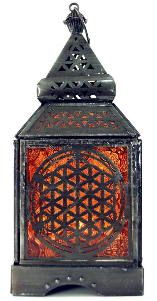 Guru-Shop Laterne Orientalische Metall/Glas Laterne in..