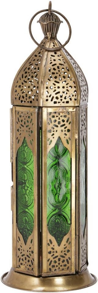 Guru-Shop Laterne Orientalische Metall/Glas Laterne in..