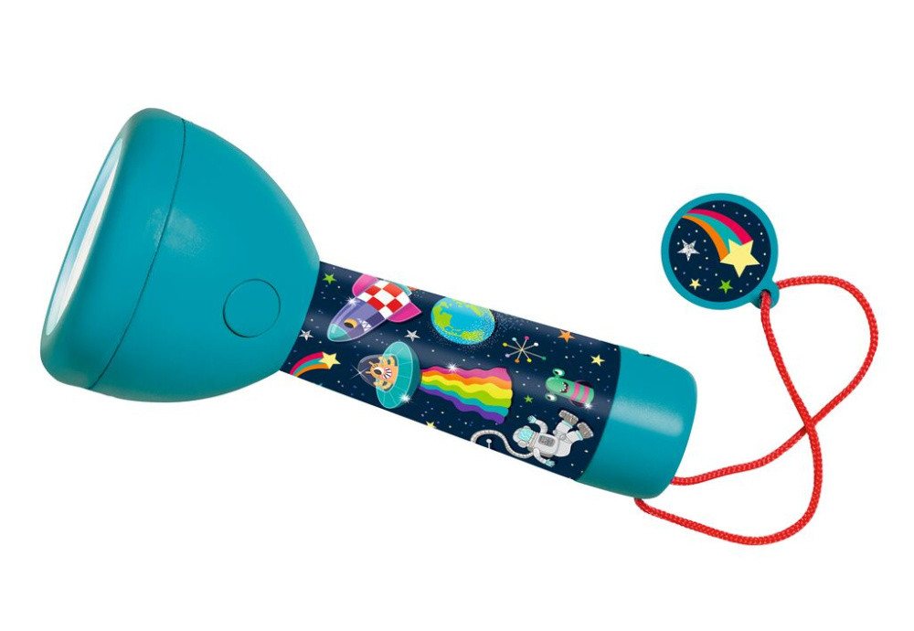 Moses. Verlag Taschenlampe Space, kompakte und robuste Kindertaschenlampe mit 4 LEDs Bild 2