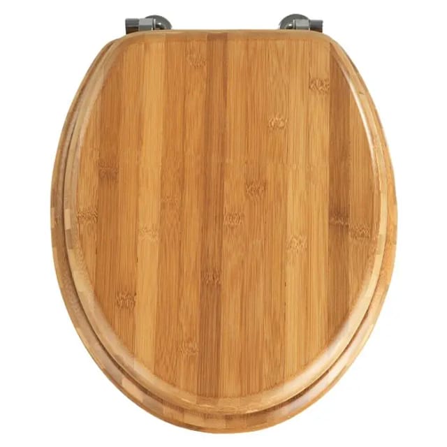WENKO WC-Sitz »Bambus«, Bambus, oval - braun