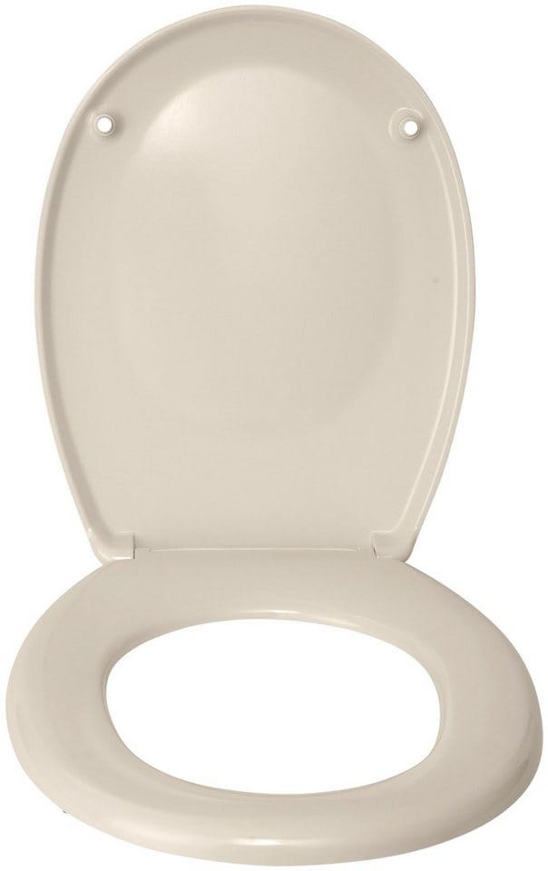 WENKO WC-Sitz »Bergamo«, Duroplast, oval - beige