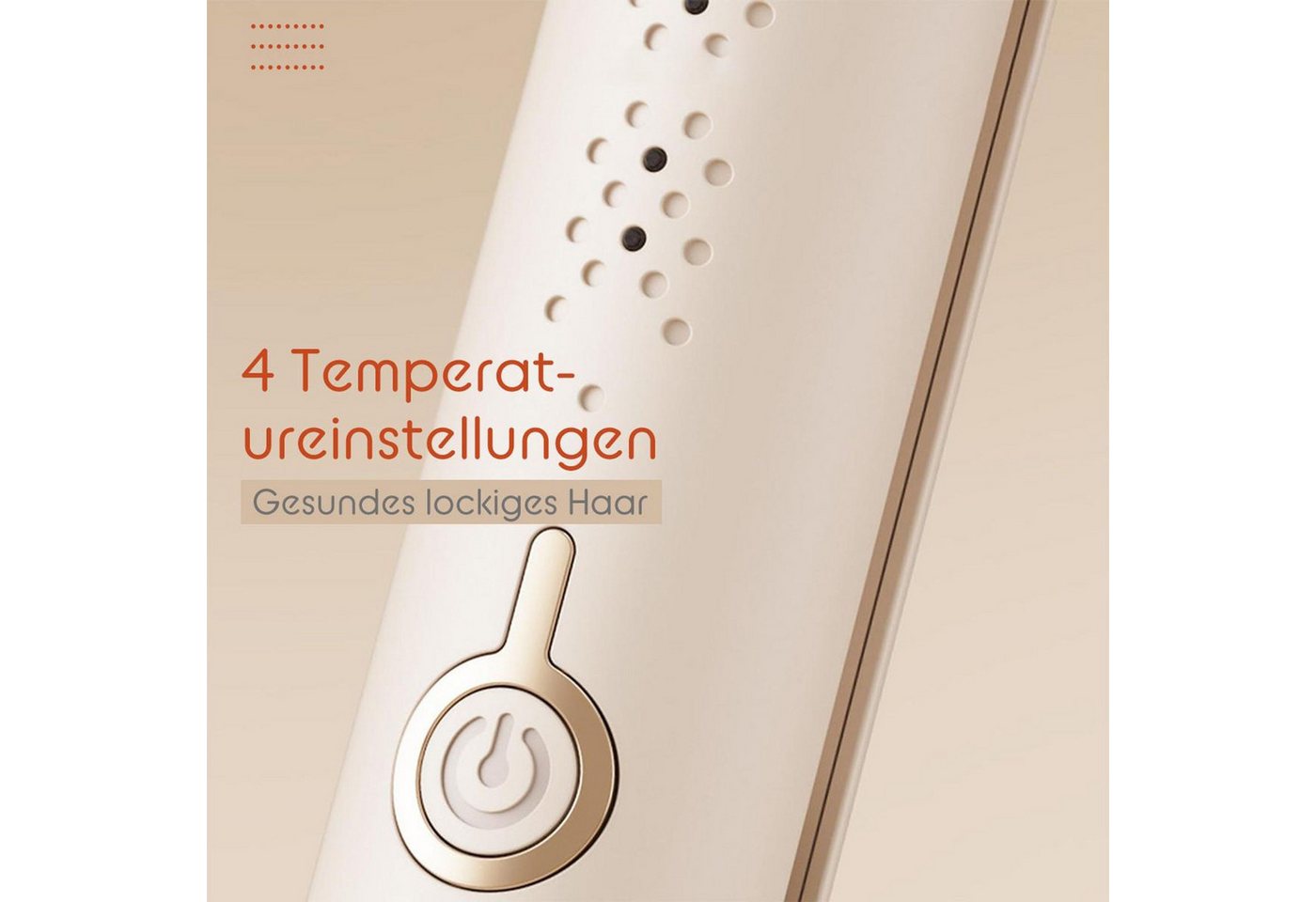 FELIXLEO Lockendreher 32mm Welleneisen 3-fach mit Temperaturregelung 160 bis 220°C Bild 2