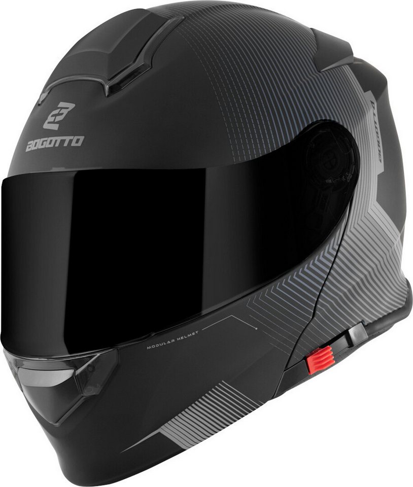 Bogotto Motorradhelm H271 Wayke Klapphelm, Vorbereitet Für Kommunikationssystem,geeignet Brillenträger,vorbe Bild 3