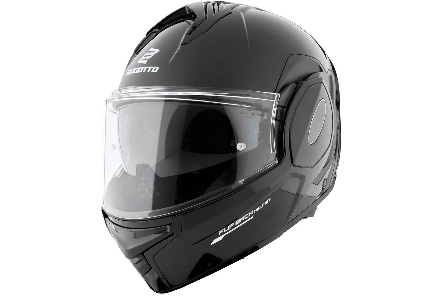 Bogotto Motorradhelm FS-X600 Klapphelm, Vorbereitet Für Kommunikationssystem,geeignet Brillenträger,vorbe