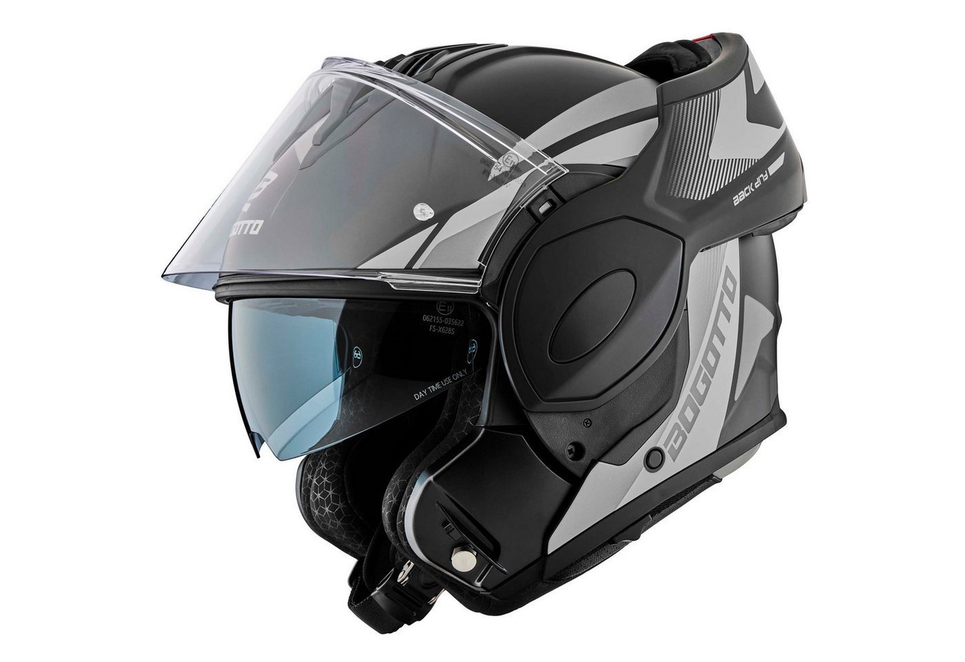 Bogotto Motorradhelm FS-X600 Atyr Klapphelm, Vorbereitet Für Kommunikationssystem,geeignet Brillenträger,vorbe Bild 5