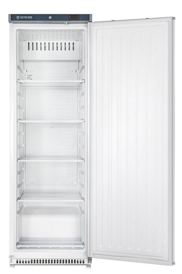 GastroHero Vollraumkühlschrank Lagerkühlschrank ECO 400 336 Liter Weiß Umluftkühlung LKSE400, 187.5 cm hoch, 60 cm breit, kompakte Kühllösung für Gastronomie und Gemeinschaftsküchen Bild 3