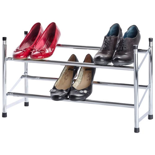 WENKO Schuhregal, Silber