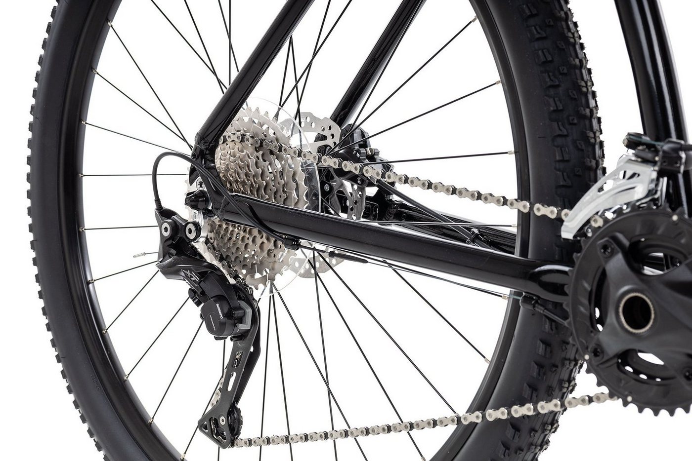 Axess Mountainbike GRADE, 22 Gang Shimano RD- XT-11sp. Shimano RD-M8000 Schaltwerk, Kettenschaltung, 29 Zoll MTB-Hardtail Herrenfahrrad schwarz/grau