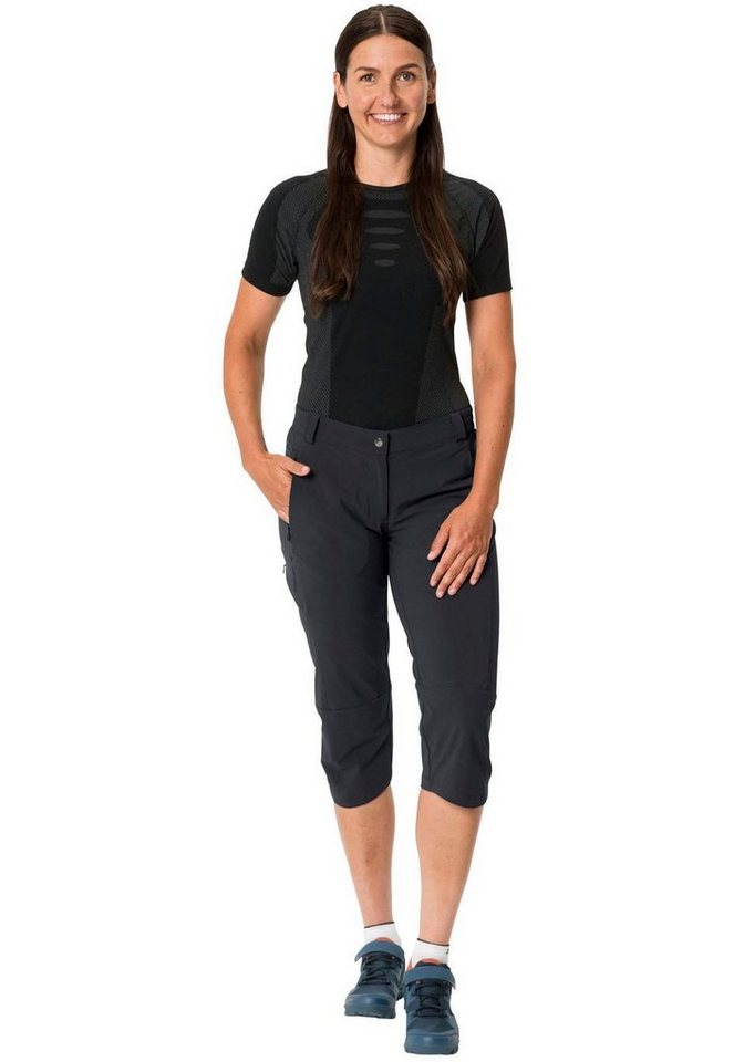 VAUDE Fahrradhose Women's Yaras 3/4 Pants sportlicher Stil, für Radsport, aus Polyamid, Elasthan und Polyester