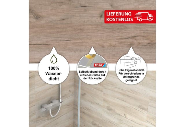 BARIDECOR AQUA Wandverblender, braun, Kunststoff, Stärke: 4 mm