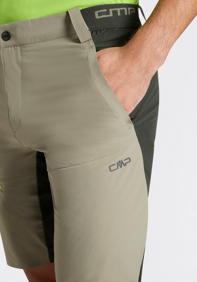 CMP Funktionsshorts mit Reißverschluss, sportlicher Stil, pflegeleicht