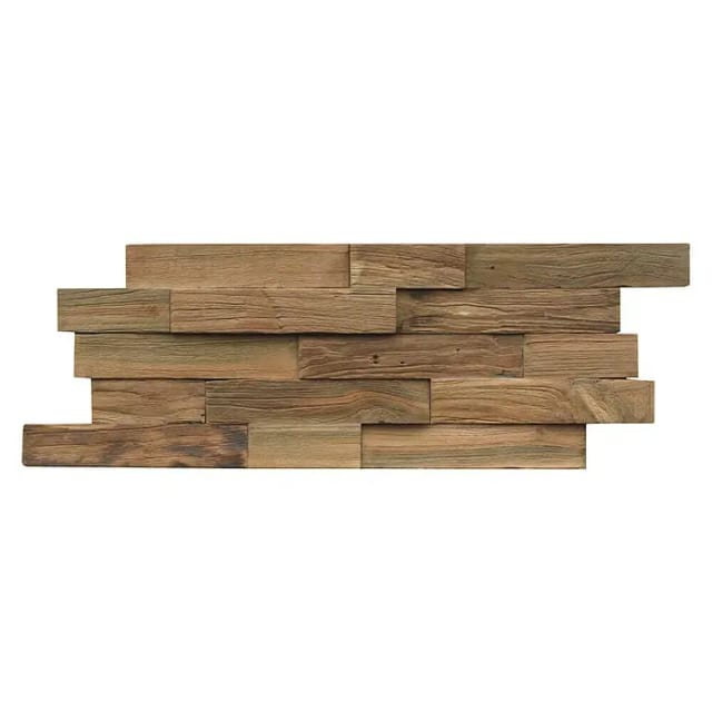 INDO Wandverblender »INDO TEAK«, teak, unbehandelt, Holz, Stärke: 20 mm - braun